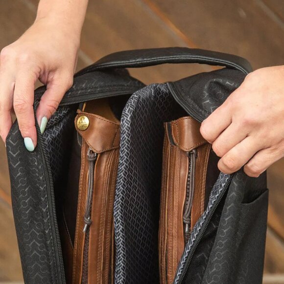 Kerrits® EQ Boot Bag - Navy Chevron Bits - Picture 2 of 2